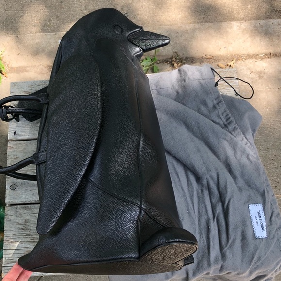 Thom Browne Penguin Bag Weekender Handbag XL - Picture 11 of 16